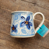 Mug Floral Design - Blue Flower Shorty