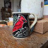Mug Woodland - Cardinal Regular Black background