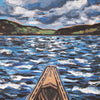 Print - Canoe Bow with Waves by Jane Gray