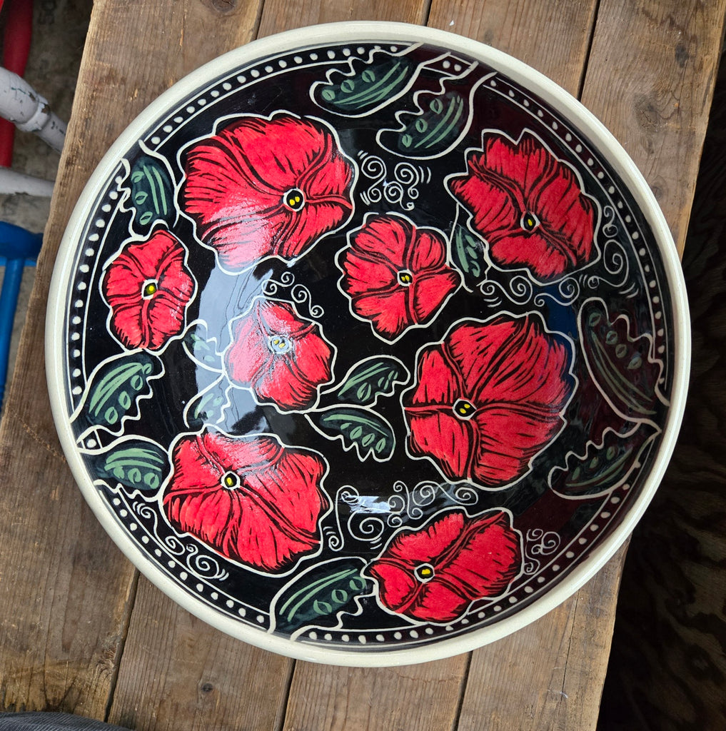 Large Serving Bowl, Poppy