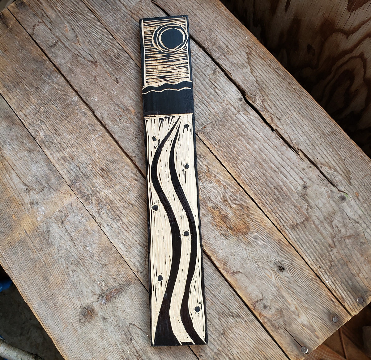 Wood Block Carving XC Ski Trails & Lake The Potter's Studio & Gallery