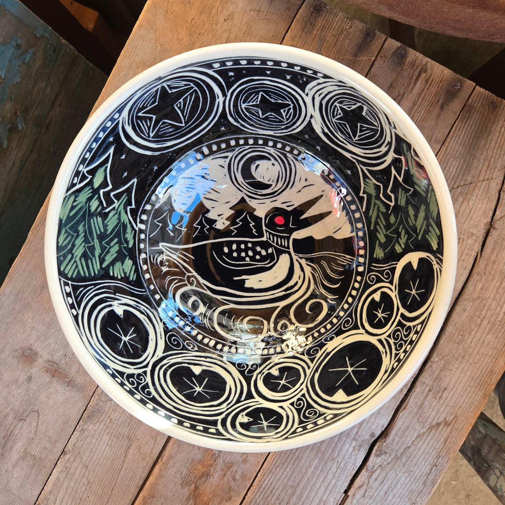 Medium Serving Bowl, Loon