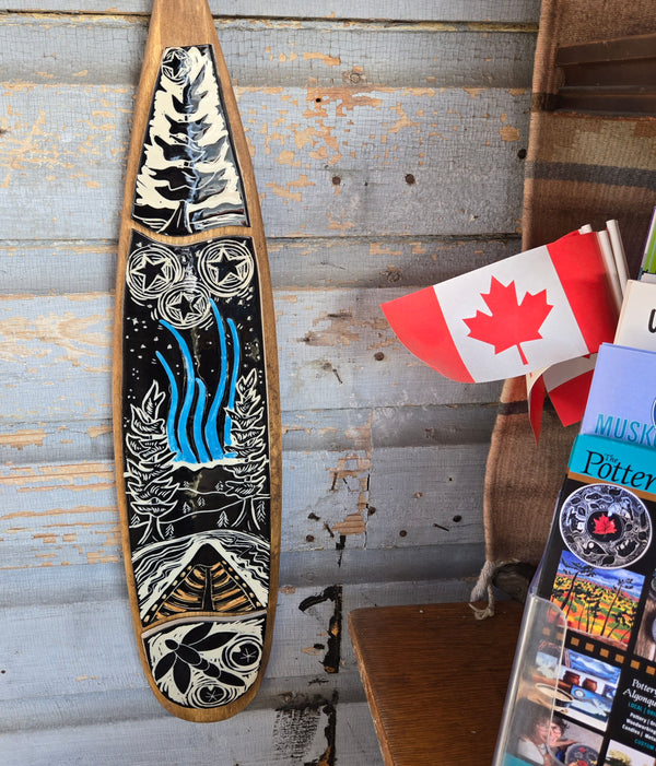 Decorative Paddle - Northern Lights